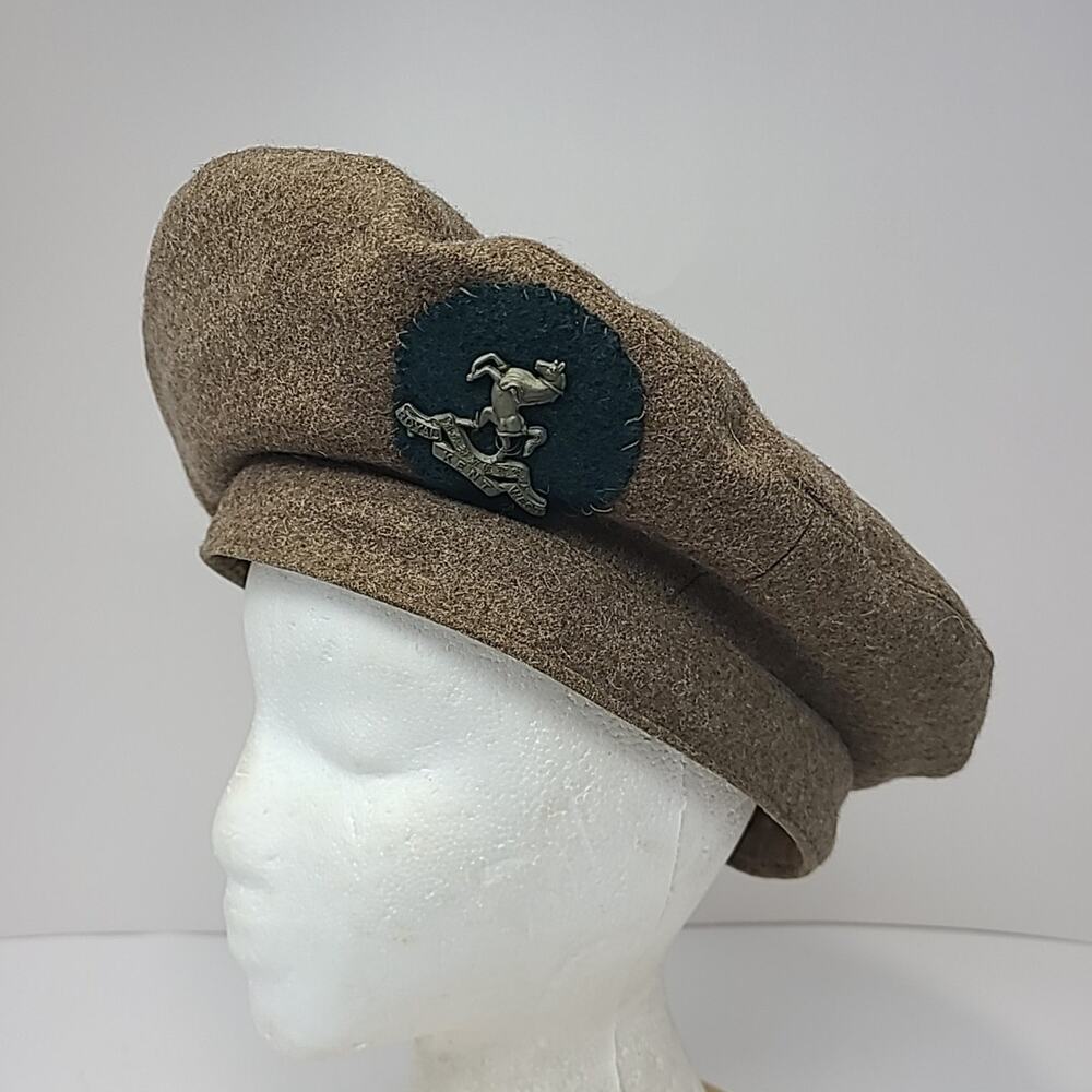 1944 WWII British Army GS General Service Cap Hat Airborne Kent Royal West Badge